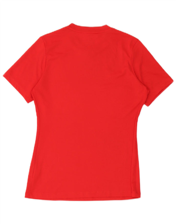 Nike Dri Fit majica kratkih rukava srednje crvene boje od poliestera