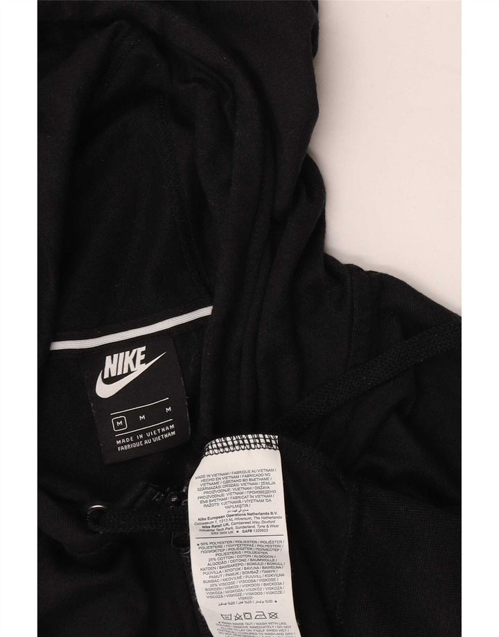 Nike ženski kratki pulover s kapuljačom s patentnim zatvaračem UK 14 srednji crni poliester