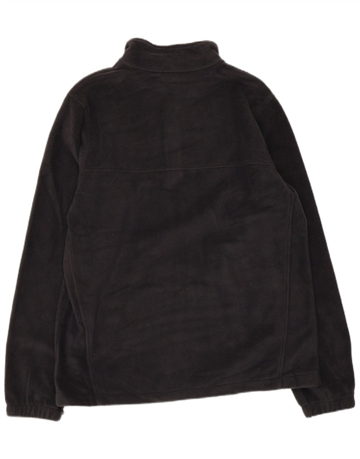 COLUMBIA Muški džemper od flisa Crawford s patentnim izrezom Srednji crni poliester