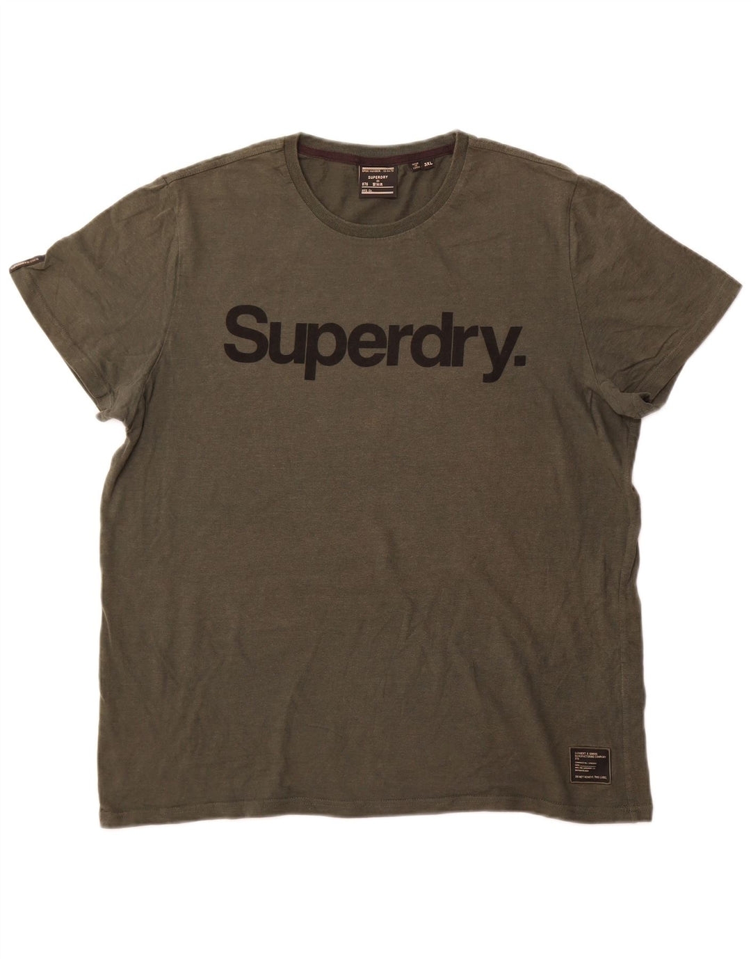 Superdry muška majica s grafičkim motivima, 3XL, kaki pamuk