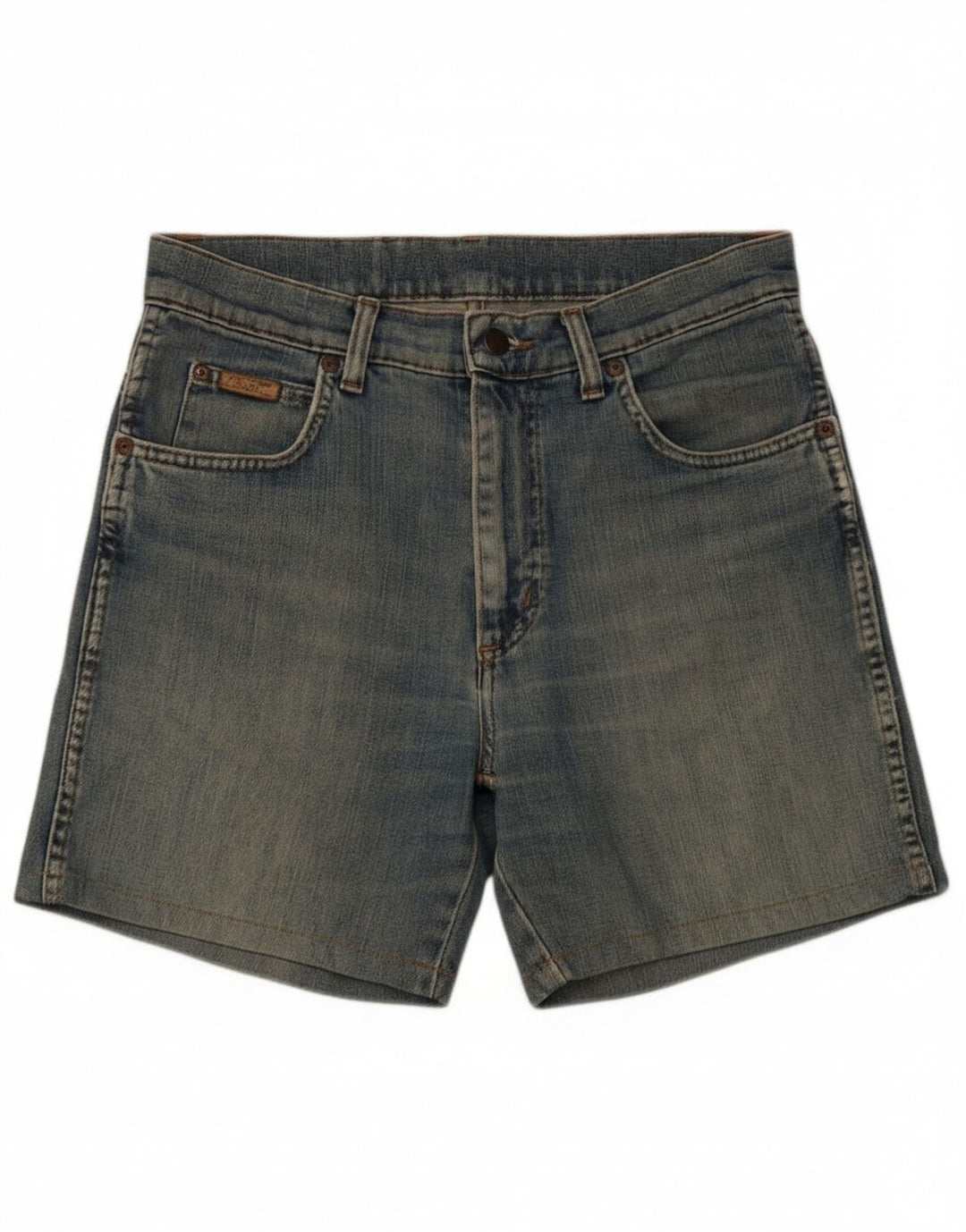 Wrangler ženske traper kratke hlače W31 srednje plavi pamuk