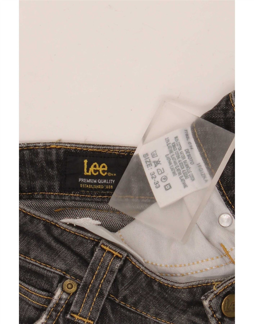 Lee ženske traperice Desoto Bootcut W32 L33 sivi pamuk
