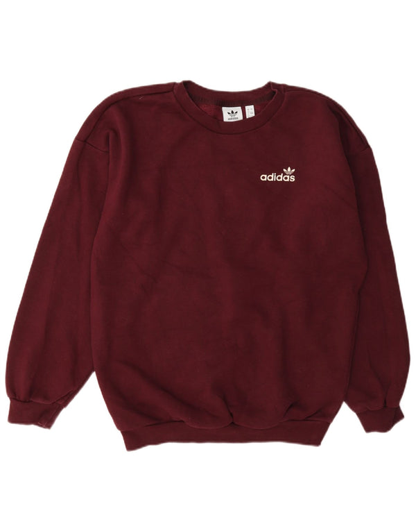 Adidas veliki ženski džemper UK 4 XS bordo pamuk