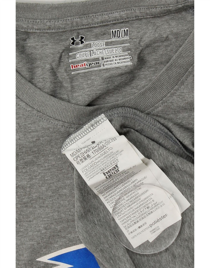 UNDER ARMOUR Muška majica kratkih rukava s grafičkim motivima srednje sivi poliester
