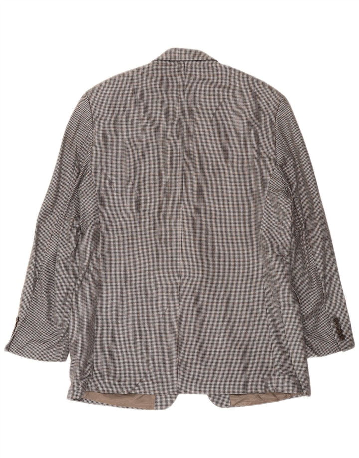 Ralph Lauren muška jakna sa 2 gumba UK 42 Velika siva svilena hrskava zuba