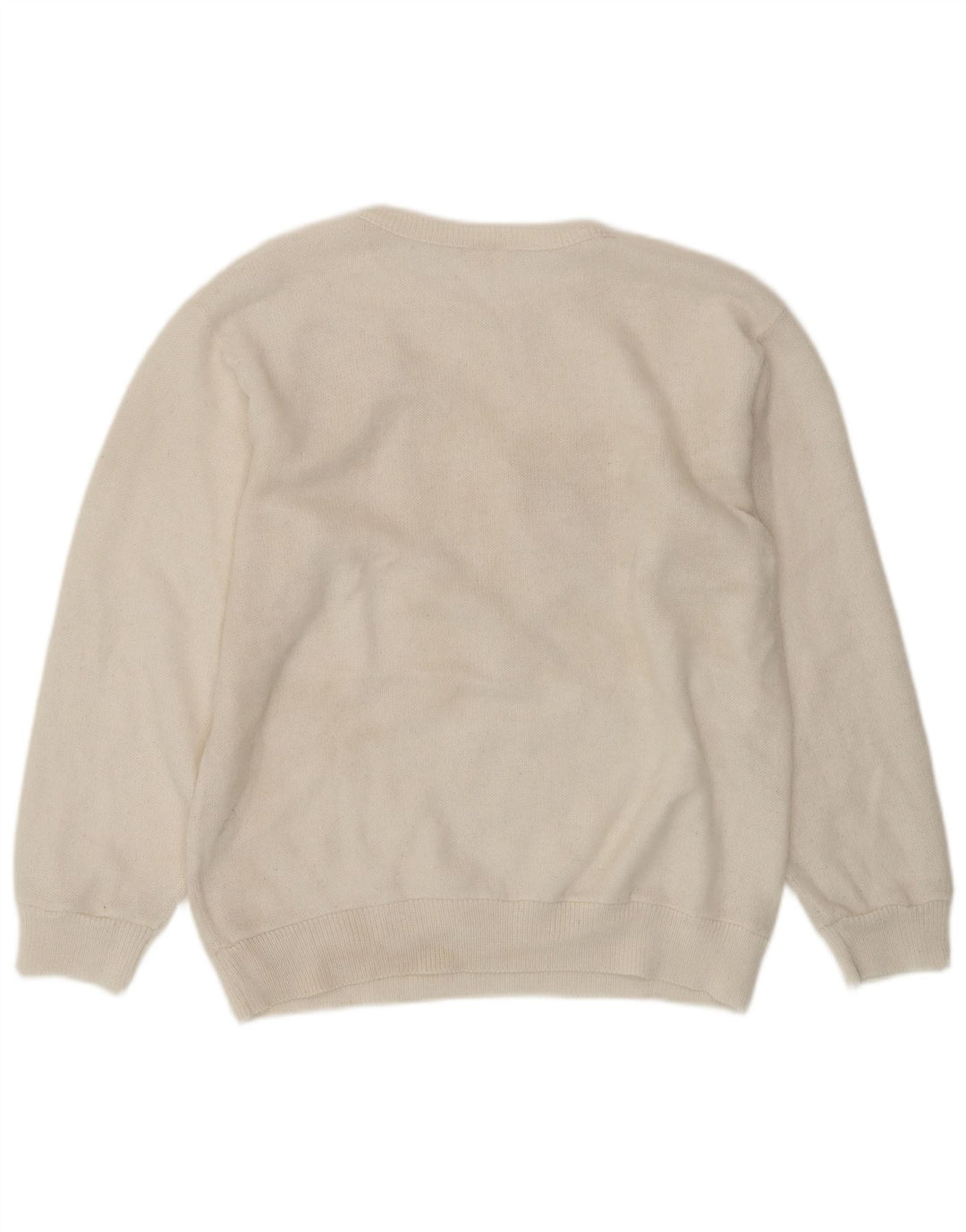 CHARLES VOGELE Ženski džemper s okruglim izrezom UK 18 XL Bijeli cvjetni