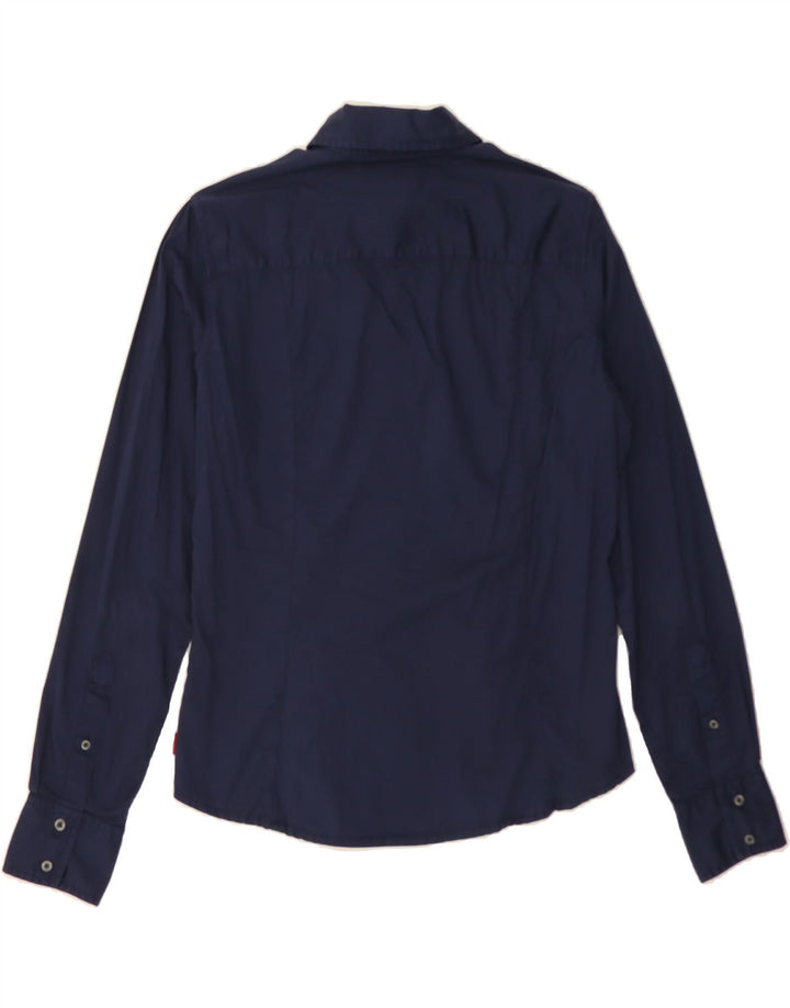 KAPPA Womens Shirt UK 16 Large Navy Blue Cotton Vintage Kappa and Second-Hand Kappa from Messina Hembry 