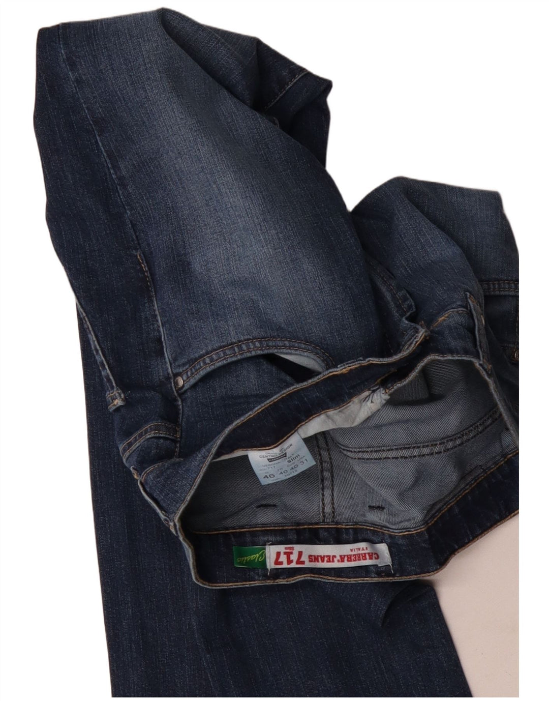 Carrera muške 717 uske traperice W31 L30 tamnoplavi pamuk