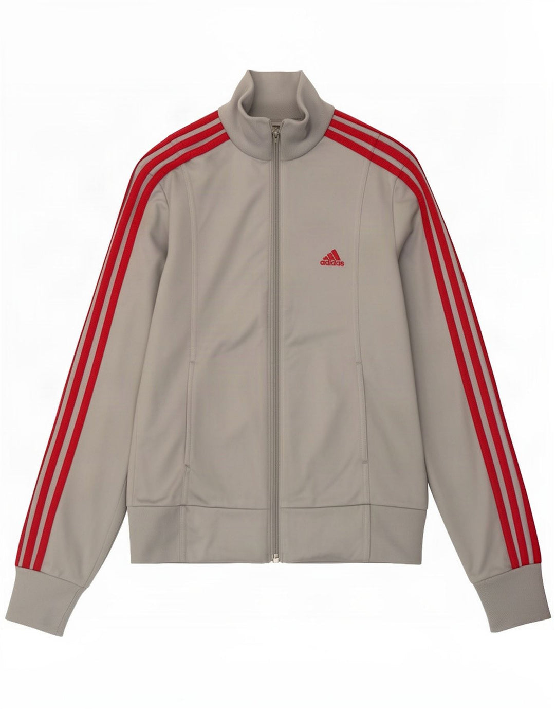 Adidas ženska gornja jakna trenirke UK 10 mali sivi poliester