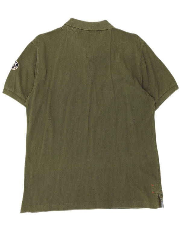 North Sails muška ragbi polo majica s grafičkim motivima, veliki pamuk u boji kaki