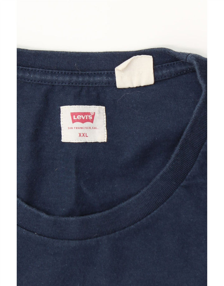 LEVI'S muška majica kratkih rukava 2XL tamnoplavi pamuk