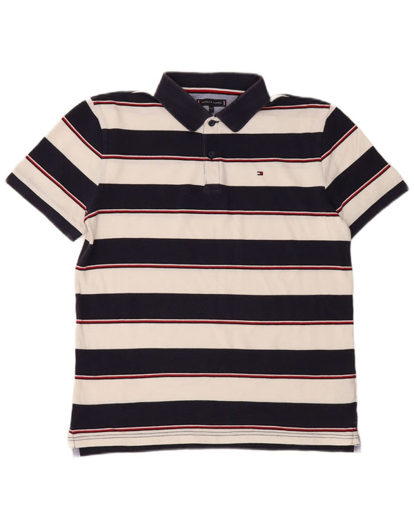 TOMMY HILFIGER Polo majica za dječake 15-16 godina, pamuk na tamnoplave pruge