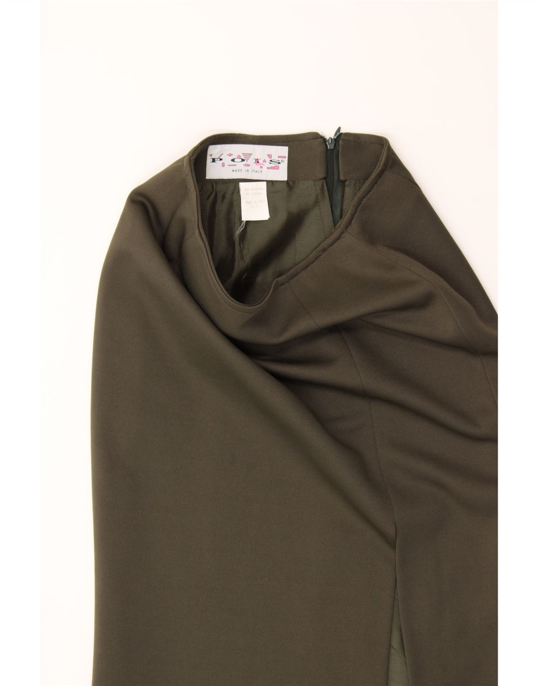 VINTAGE Womens Pencil Skirt W26 Small  Khaki Polyester Vintage Vintage and Second-Hand Vintage from Messina Hembry 