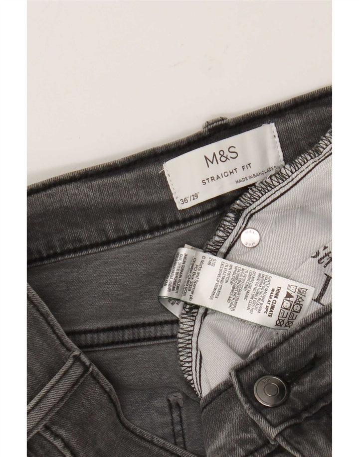 Marks & Spencer muške ravne traperice W36 L29 sivi pamuk