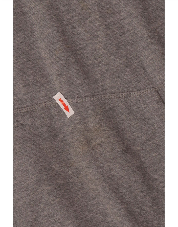 Ellesse muška majica s kapuljačom srednje sive boje, pamuk