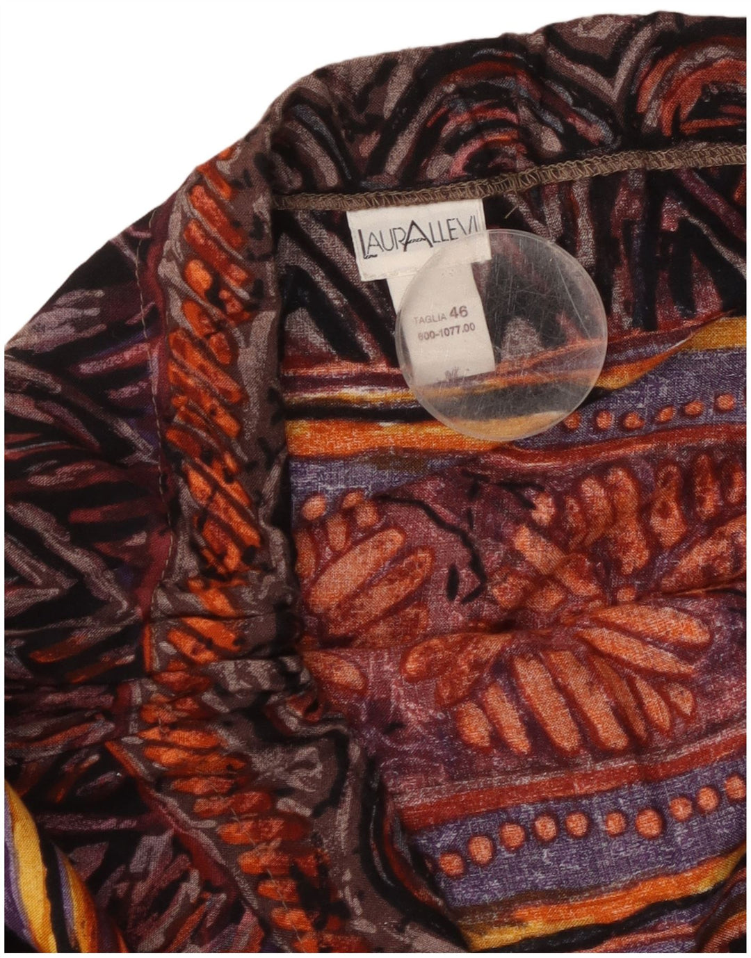 VINTAGE ženska lepršava suknja s apstraktnim uzorkom IT 46 velika W36 višebojna