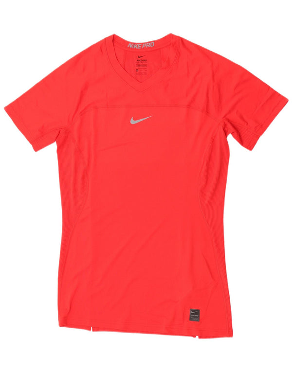 Nike Ženska kompresijska majica kratkih rukava UK 20 2XL, crveni poliester