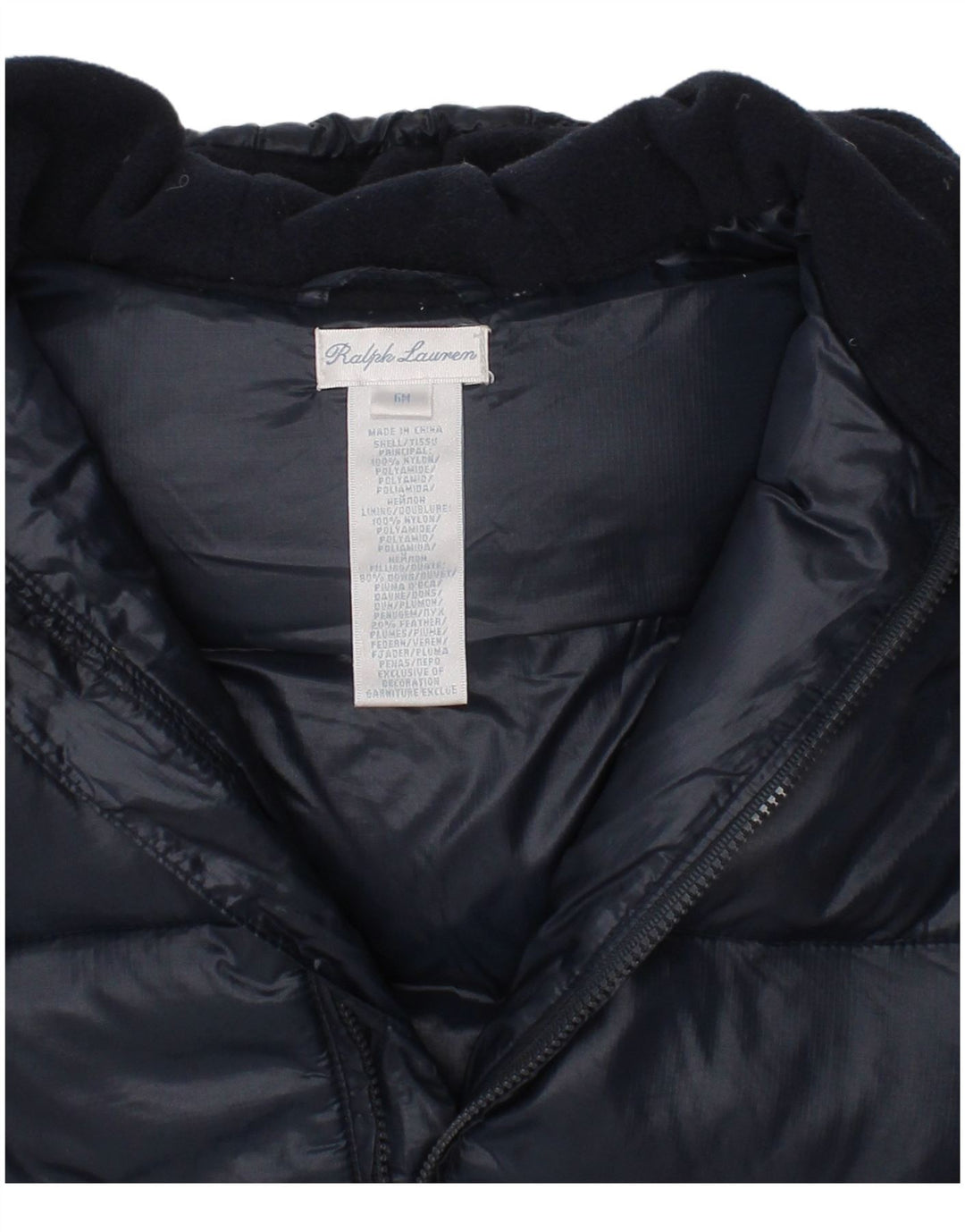 Podstavljeni kombinezon s kapuljačom Ralph Lauren za dječake 3-6 mjeseci tamnoplavi zimski