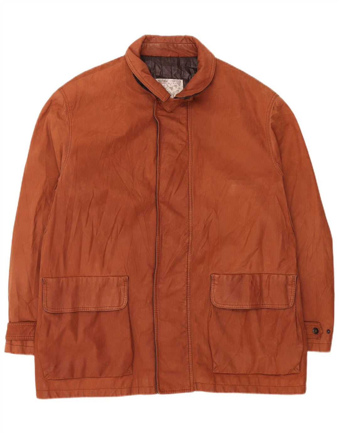 Dibi muška kožna jakna UK 42 XL smeđa koža