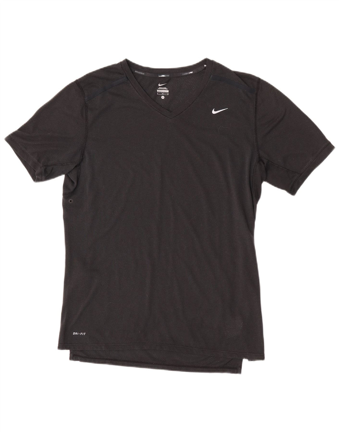 Nike Dri Fit majica kratkih rukava srednji crni poliester