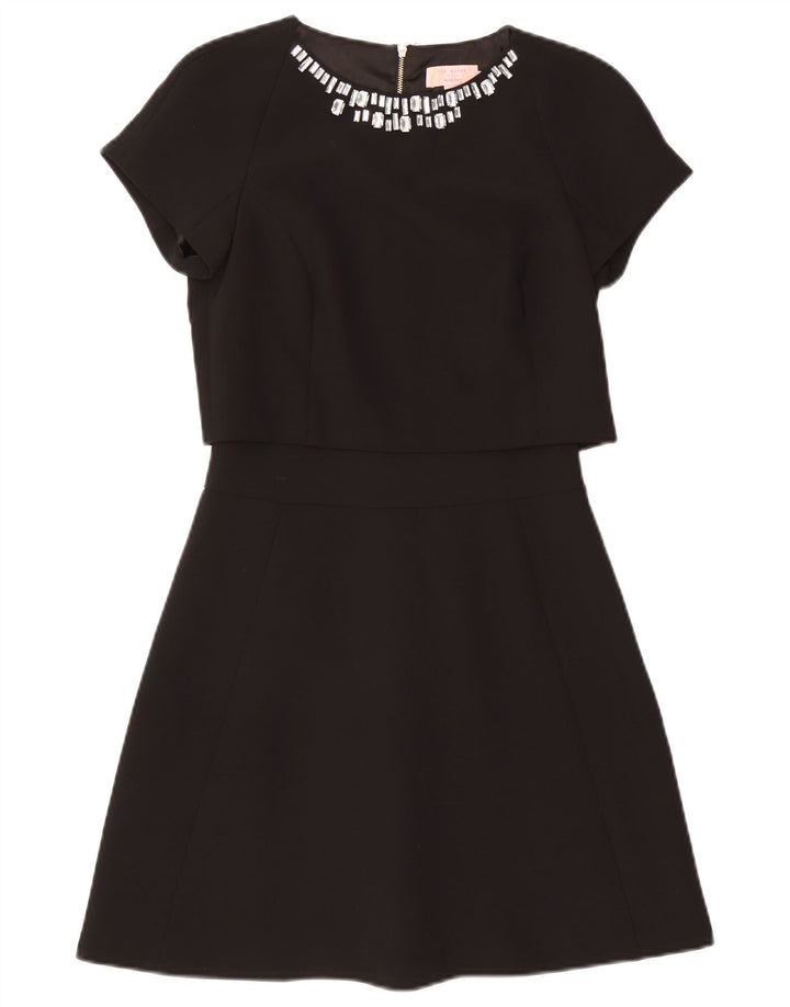 Ted Baker Ženska haljina A-kroja Veličina 0 2XS crni poliester