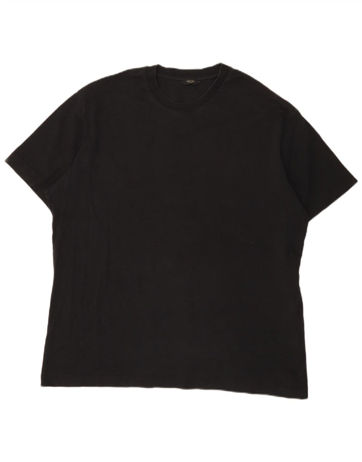 Massimo Dutti muška majica kratkih rukava 2XL crni pamuk