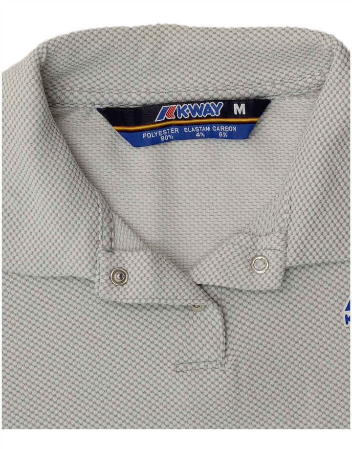 K-WAY ženska polo majica UK 14 srednje sivi poliester