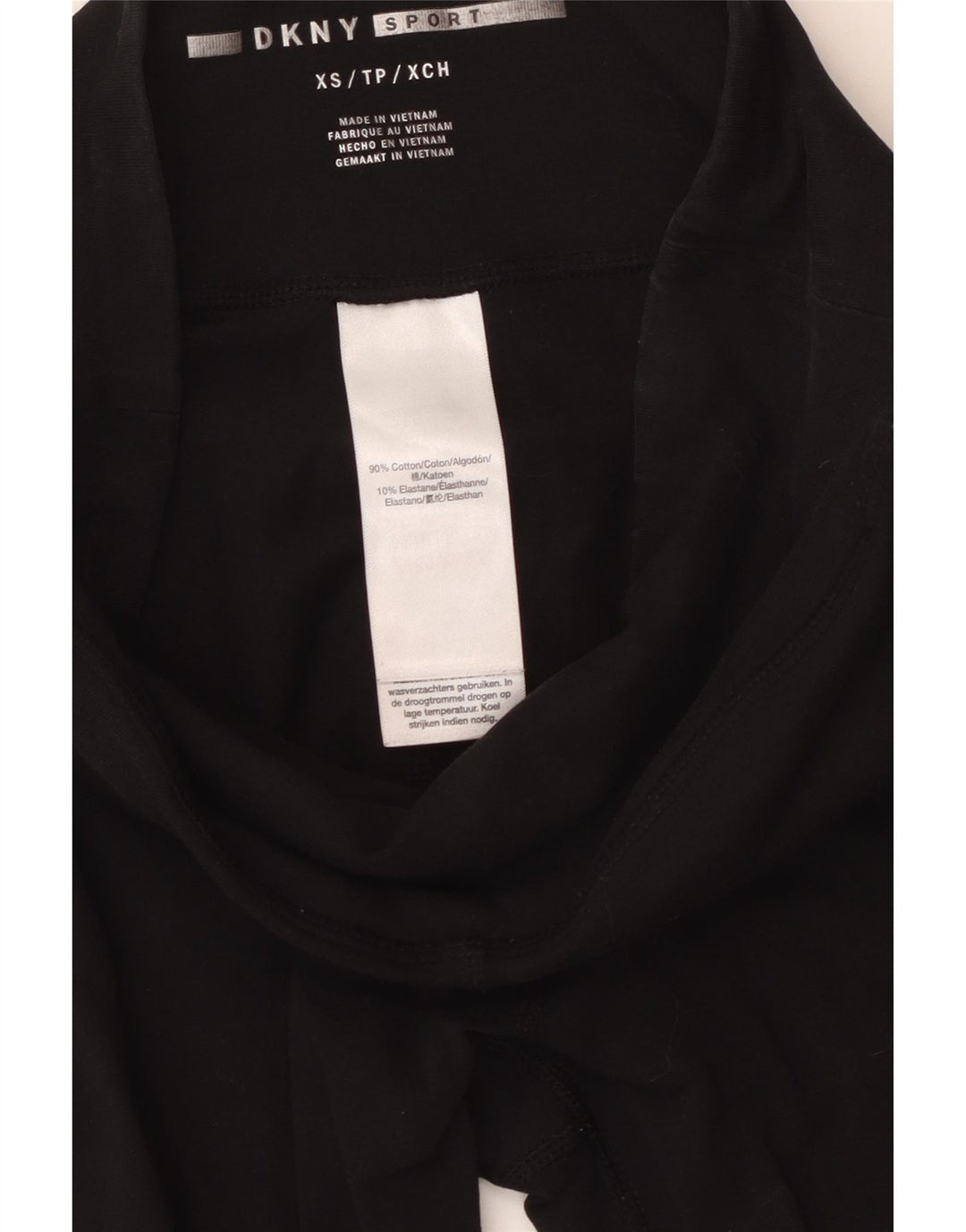 Dkny ženske grafičke tajice UK 4 XS crni pamuk