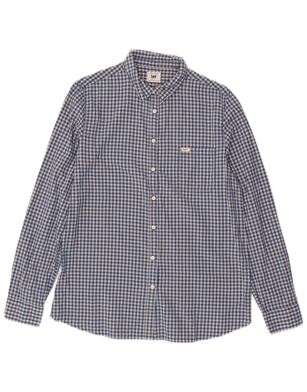 LEE muška košulja Large Blue Gingham pamuk