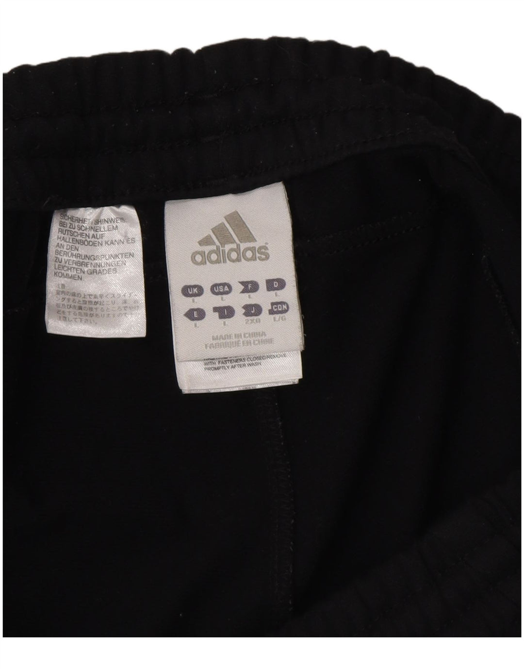 ADIDAS Muške hlače za trenirku, velike crne poliesterske hlače