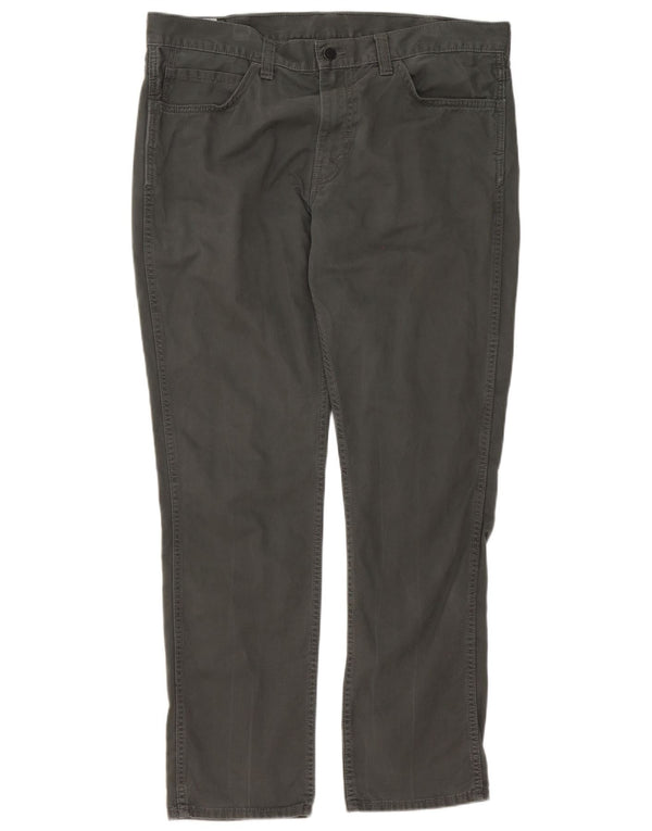 Levi's Mens 511 Slim Casual Trousers W38 L32 Grey Cotton