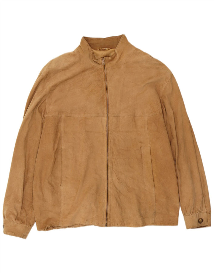 Vintage muška antilop jakna IT 54 XL bež koža