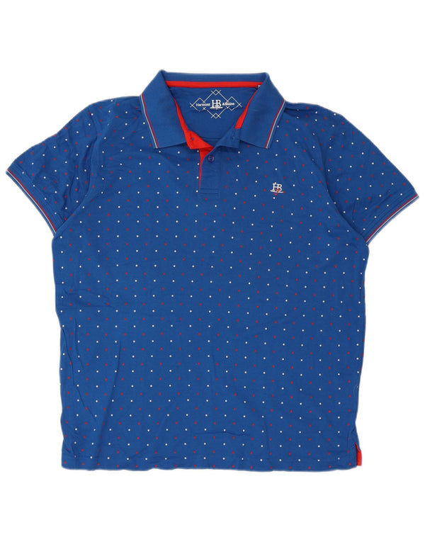 Harmont & Blaine muška polo majica XL plava pamuk na točkice