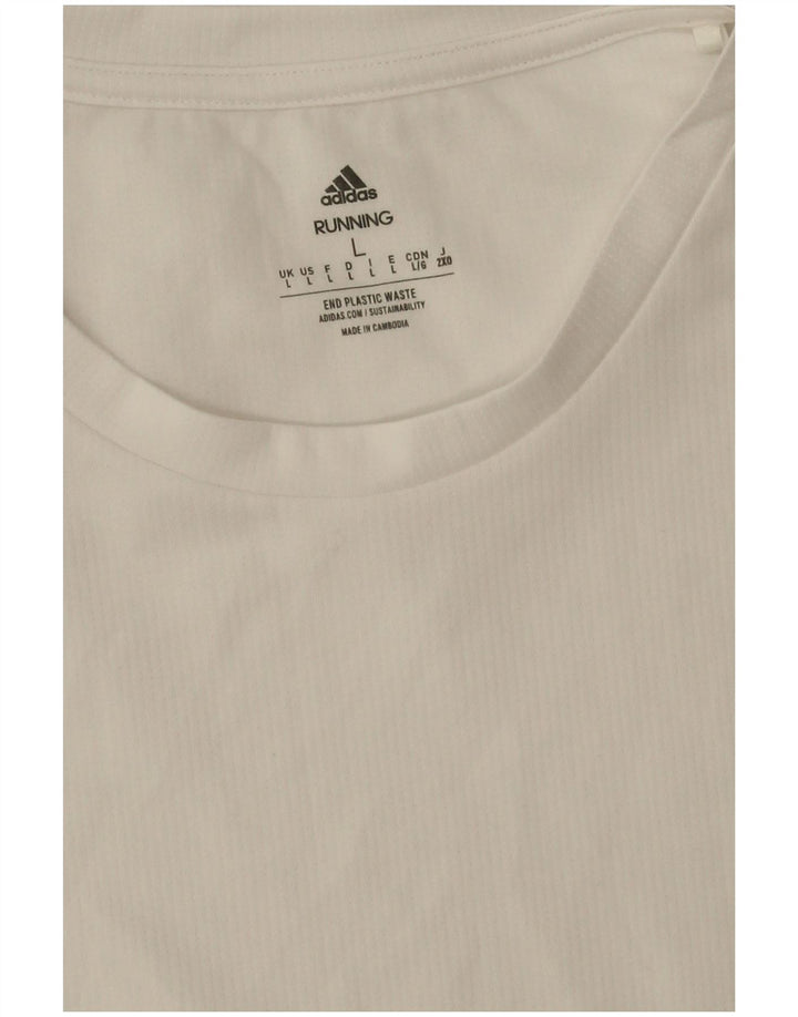 Adidas muška majica kratkih rukava Aeroready Graphic, veliki bijeli poliester