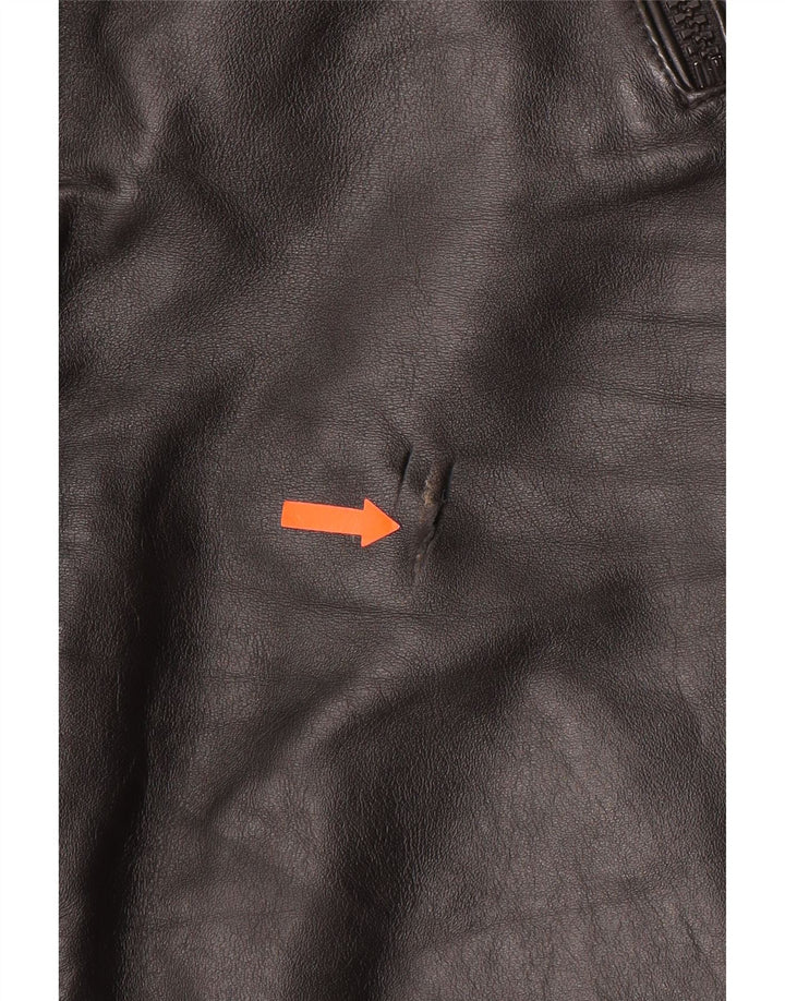 VINTAGE ženske moto trkaće hlače IT 44 srednje W30 L27 crna koža