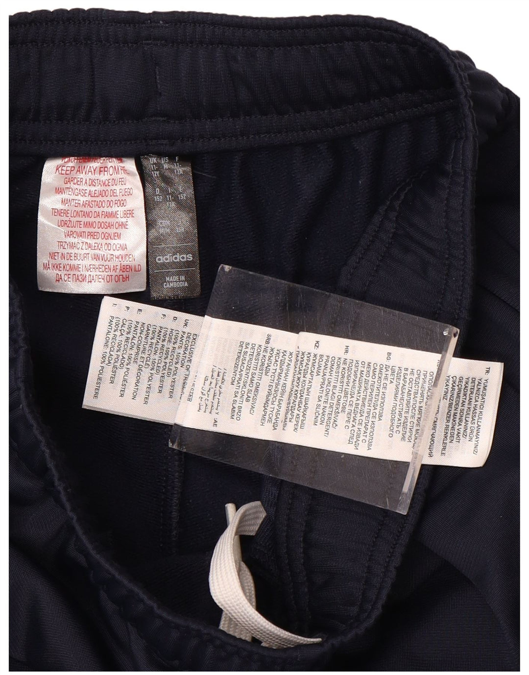 ADIDAS Trenirka za dječake Hlače za trčanje 11-12 godina tamnoplavi poliester