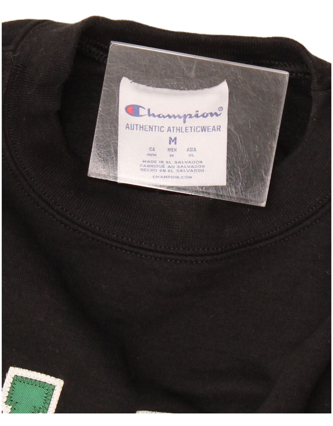 CHAMPION Mens Cal Poly Graphic Sweatshirt Jumper Medium Black Cotton