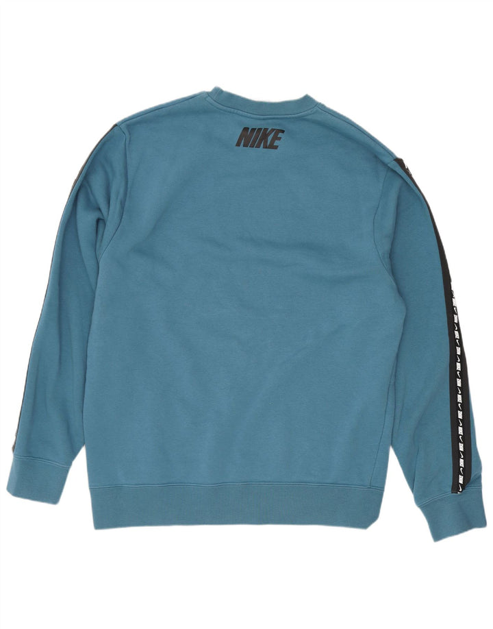 Nike muška majica s grafičkim motivima srednje plave boje