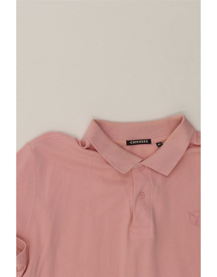 CHIEMSEE Mens Polo Shirt XL Pink Cotton Vintage Chiemsee and Second-Hand Chiemsee from Messina Hembry 