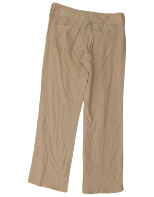 Ženske ravne ležerne hlače Massimo Dutti EU 42 Large W32 L32 Bež