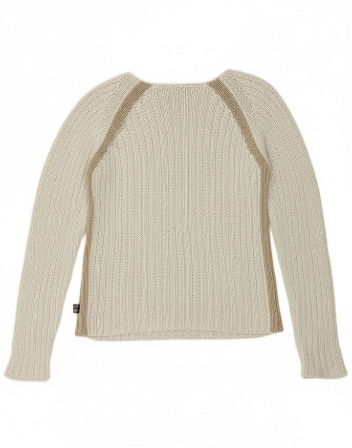 Killer Loop ženski džemper s morskim izrezom UK 10 na male bijele pruge