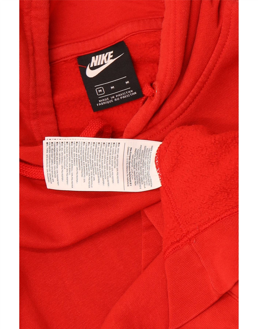 NIKE Muška majica s kapuljačom, srednji crveni pamuk