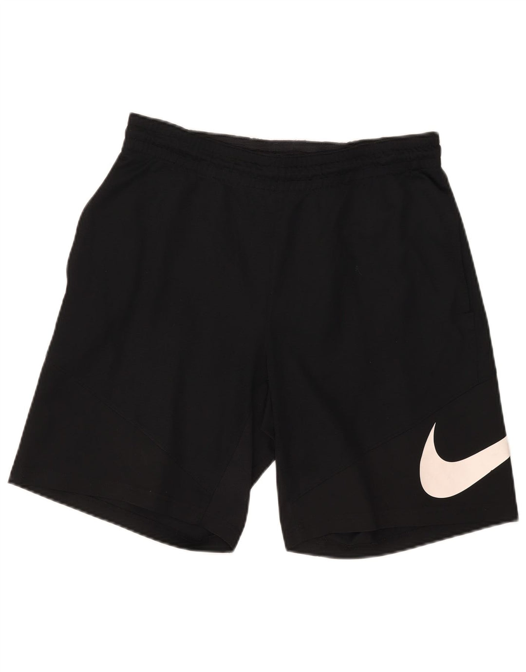 Nike muške Dri Fit grafičke sportske kratke hlače srednje crne boje od poliestera