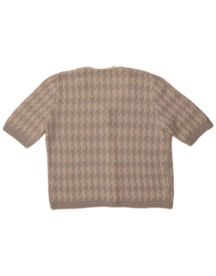 Giesswein ženski kardigan džemper EU 38 Srednje bijeli Houndstooth