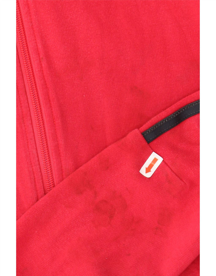 ADIDAS ženska gornja jakna za trenirku UK 12 Srednje crvena pamuk