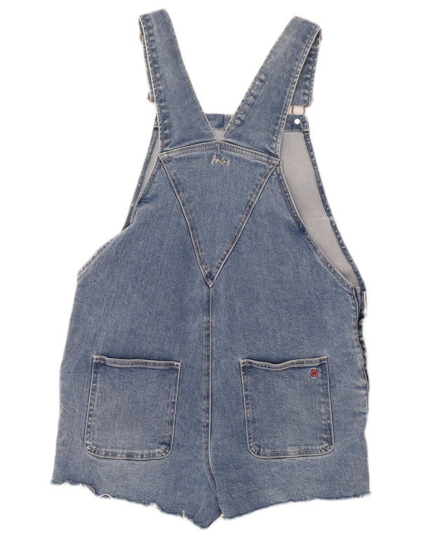 Joules ženske kratke traper hlače Dungarees UK 10 male W36 plavi pamuk