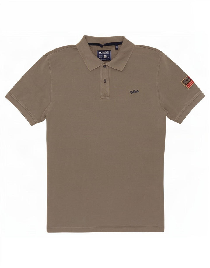 Woolrich muška polo majica mala siva pamuk