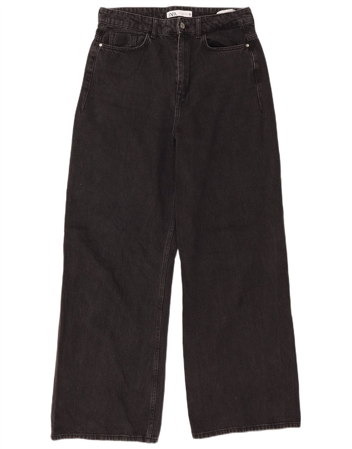 Zara ženske široke traperice EU 40 srednje W30 L31 crne