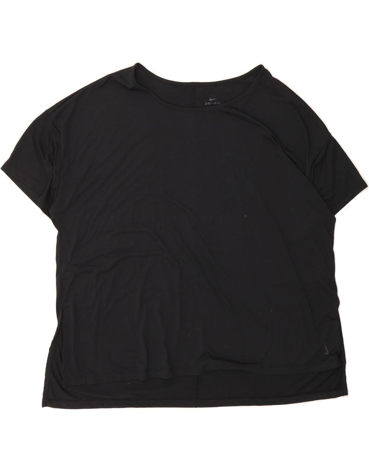 NIKE Mens Dri Fit T-Shirt Top 2XL Black Polyester Vintage Nike and Second-Hand Nike from Messina Hembry 