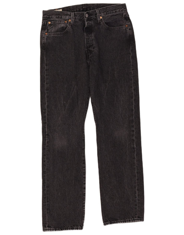 LEVI'S muške 501 ravne traperice W32 L32 sivi pamuk